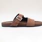 Suede Sandal - Dark Chocolate