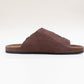 Suede Sandal - Double Belt