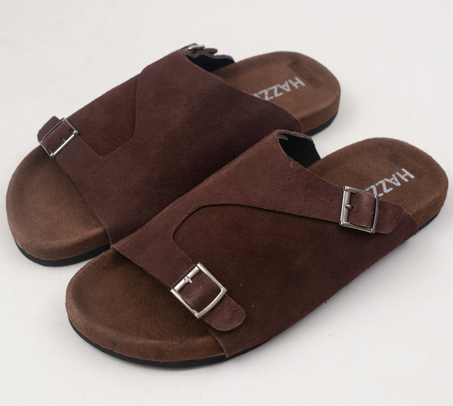 Suede Sandal - Double Belt