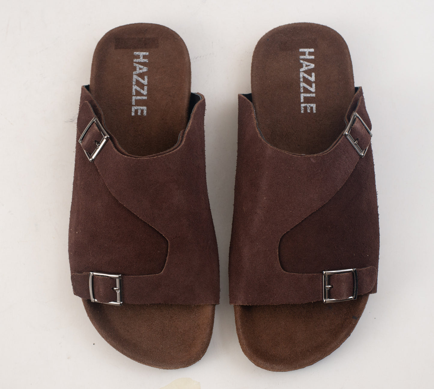 Suede Sandal - Double Belt