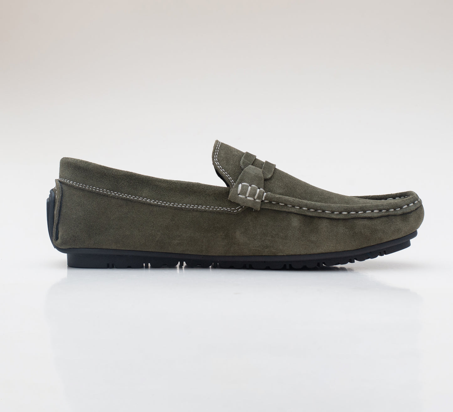 Suede Olive Loafer