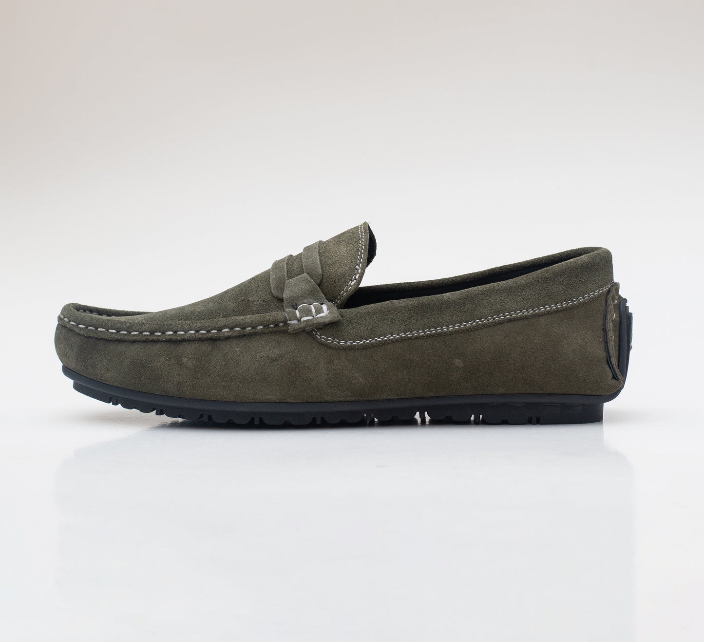 Suede Olive Loafer