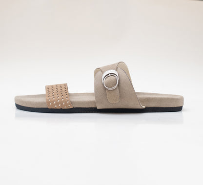 PEARL - White | Suede Leather Sandal