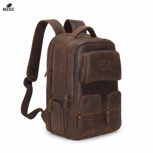 LANNSYNE VINTAGE GENUINE LEATHER BACKPACK