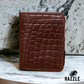 Alligator Wallet Glossy - Chocolate