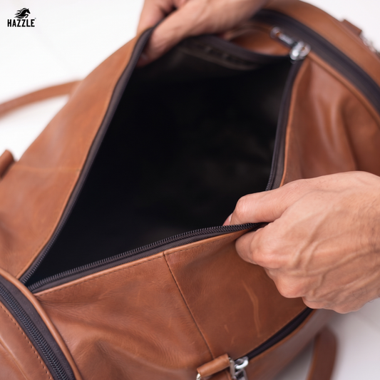 Domingo Duffle Bag with oil bob Leather