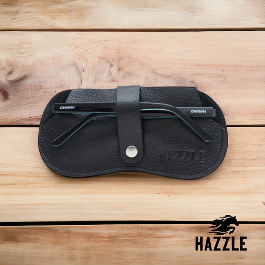 Leather Sunglass Cover - Black