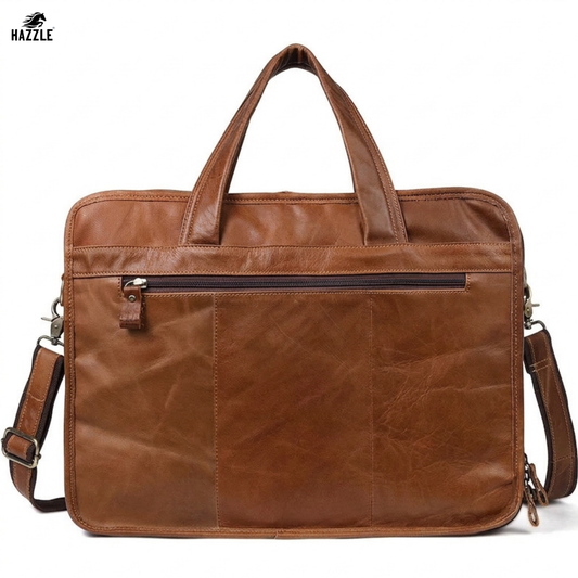 RockSolid Handmade Leather Travel Briefcase