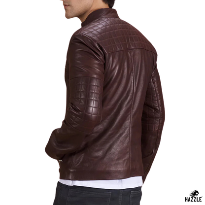 Urban Quilted Leather Biker Jacket