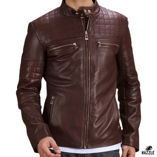 Urban Quilted Leather Biker Jacket