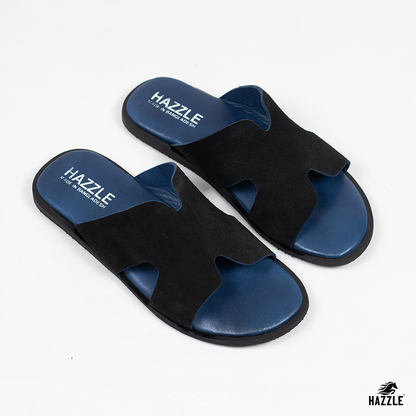 Blue Fusion - Black | Suede Leather Sandal