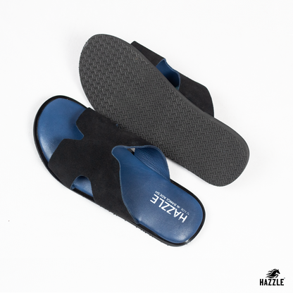Blue Fusion - Black | Suede Leather Sandal