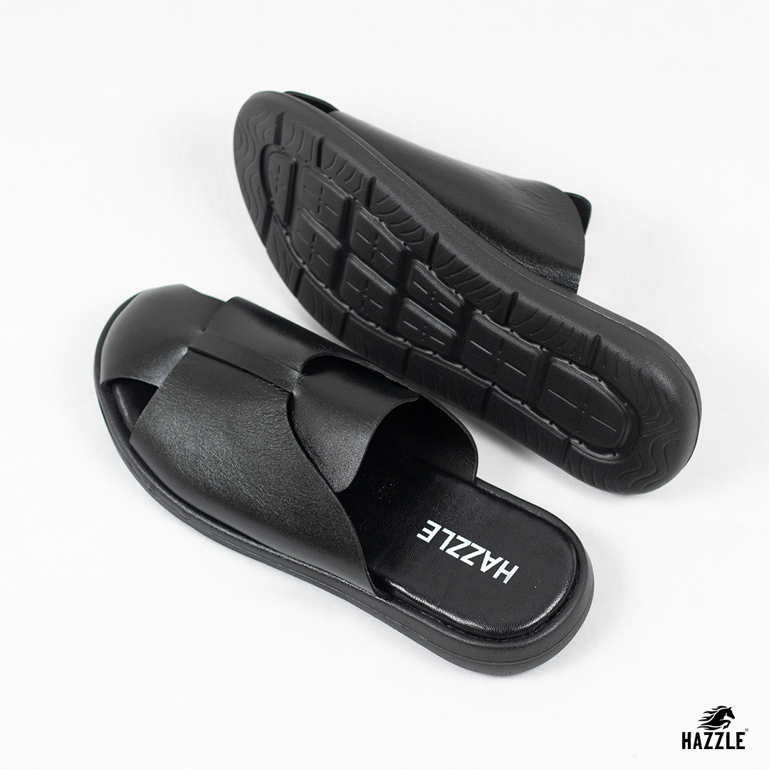 COAL - Black | Premium Leather Sandal