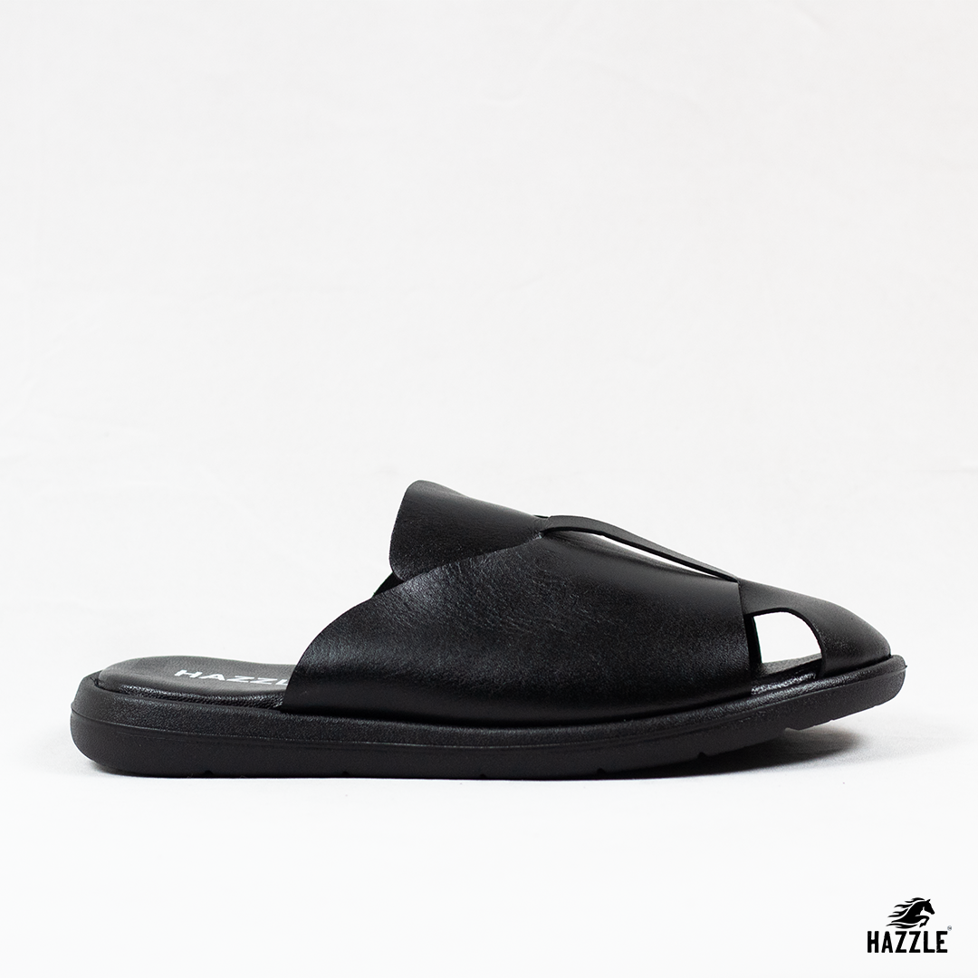 COAL - Black | Premium Leather Sandal