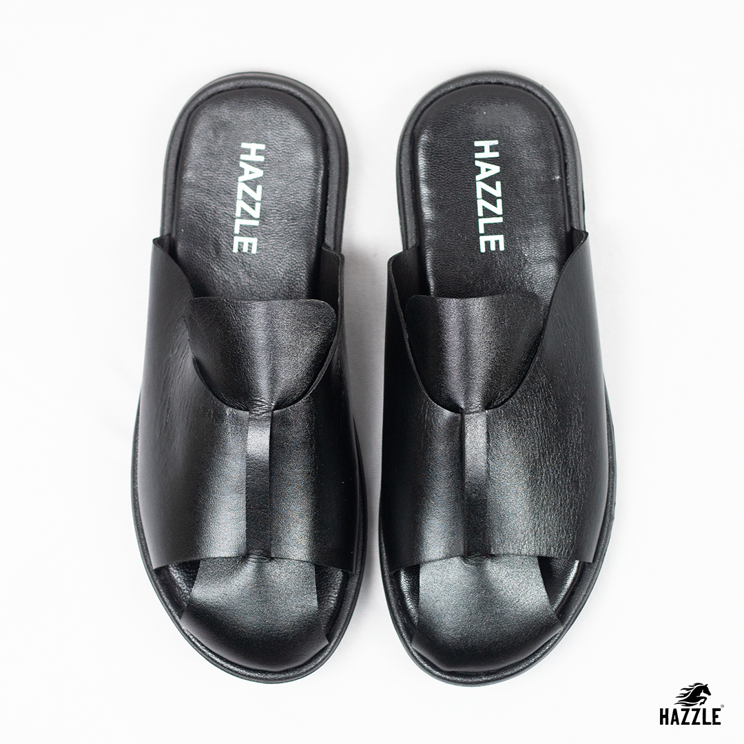 COAL - Black | Premium Leather Sandal