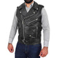 Biker Steam Punk - Suede Leather Waistcoat