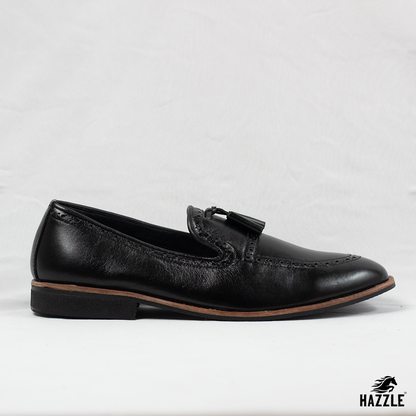 Leather Tassel Black