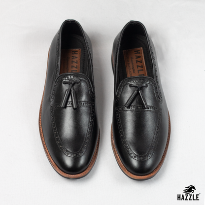 Leather Tassel Black