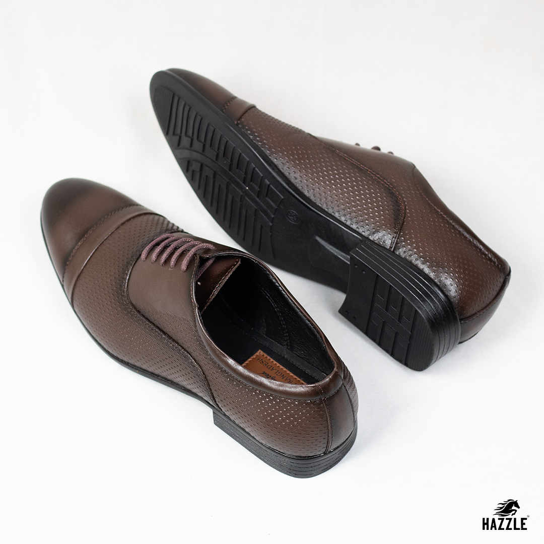 Textured Oxford - Brown