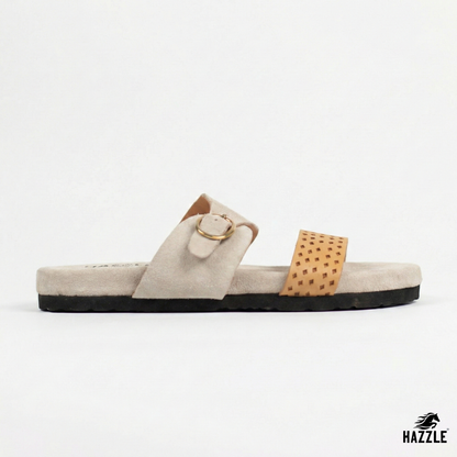 PEARL - White | Suede Leather Sandal