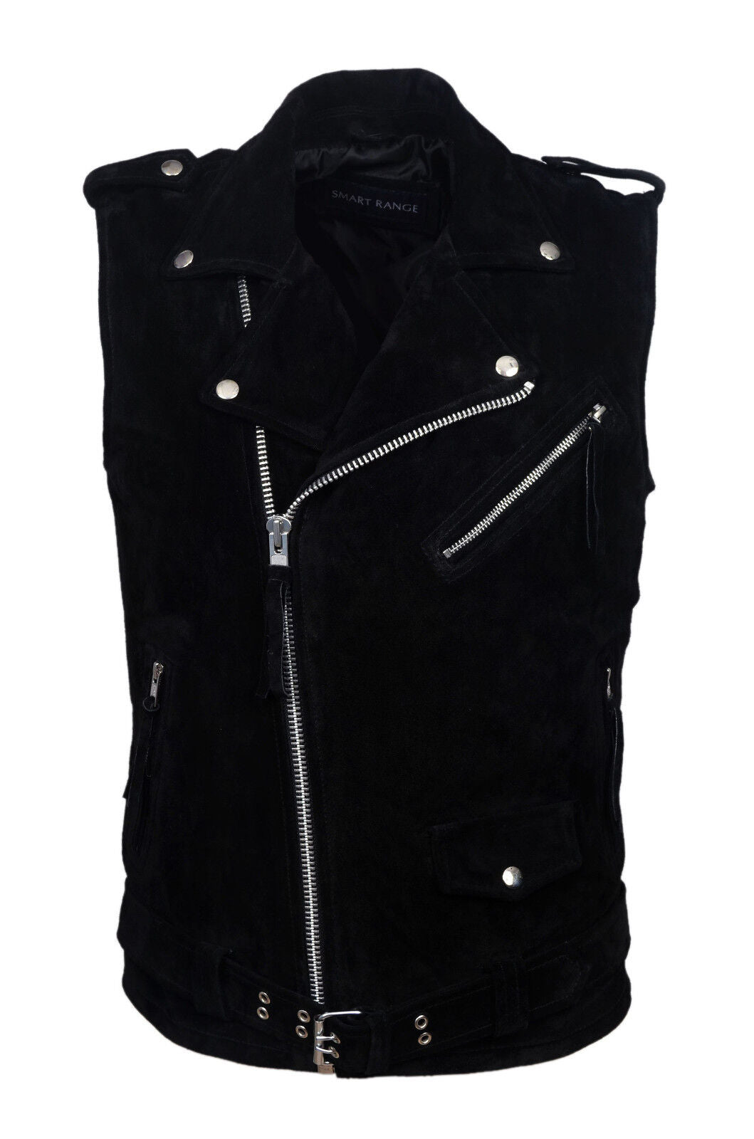 Biker Steam Punk - Suede Leather Waistcoat