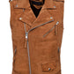 Biker Steam Punk - Suede Leather Waistcoat