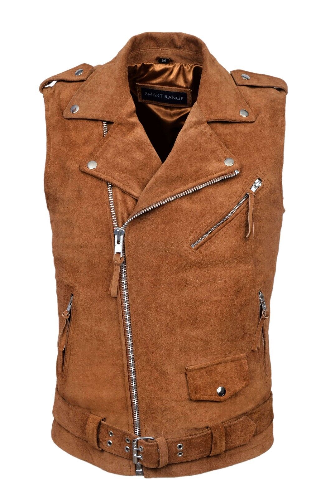 Biker Steam Punk - Suede Leather Waistcoat