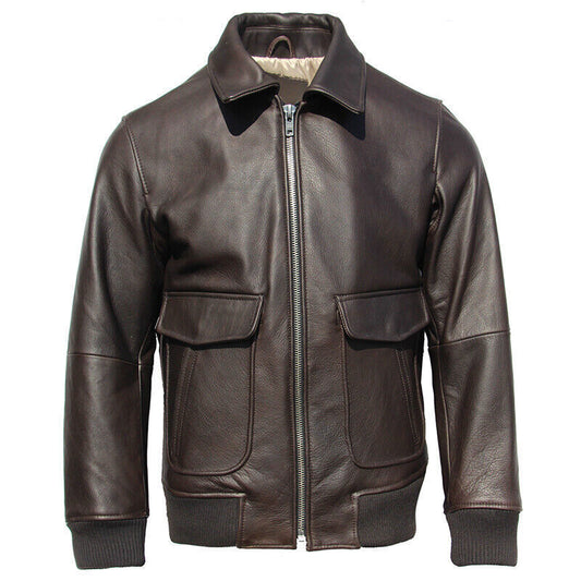 Classic Coat Leather Jacket - Oil Waxed Leather