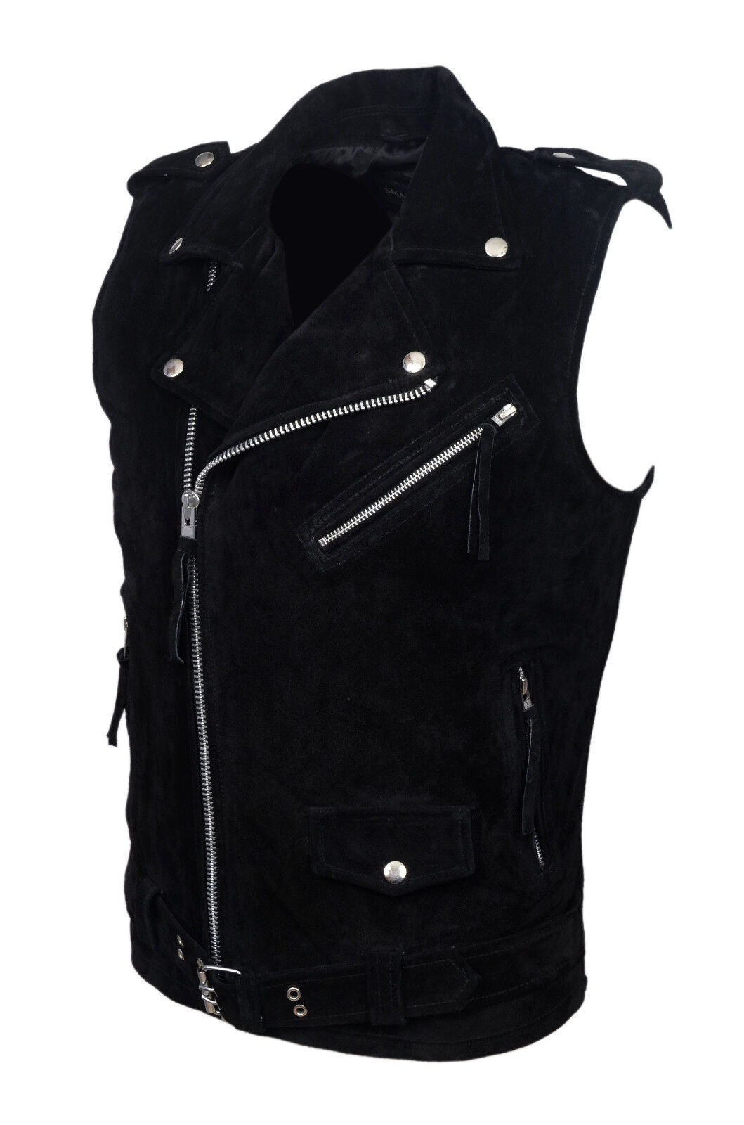 Biker Steam Punk - Suede Leather Waistcoat