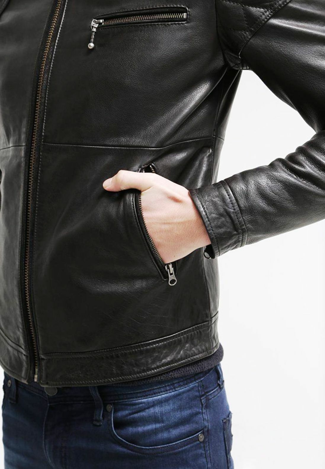 Men's Genuine Lambskin Leather Black Trench Coat – Winter Warm Overcoat By Leatherforum