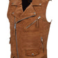 Biker Steam Punk - Suede Leather Waistcoat