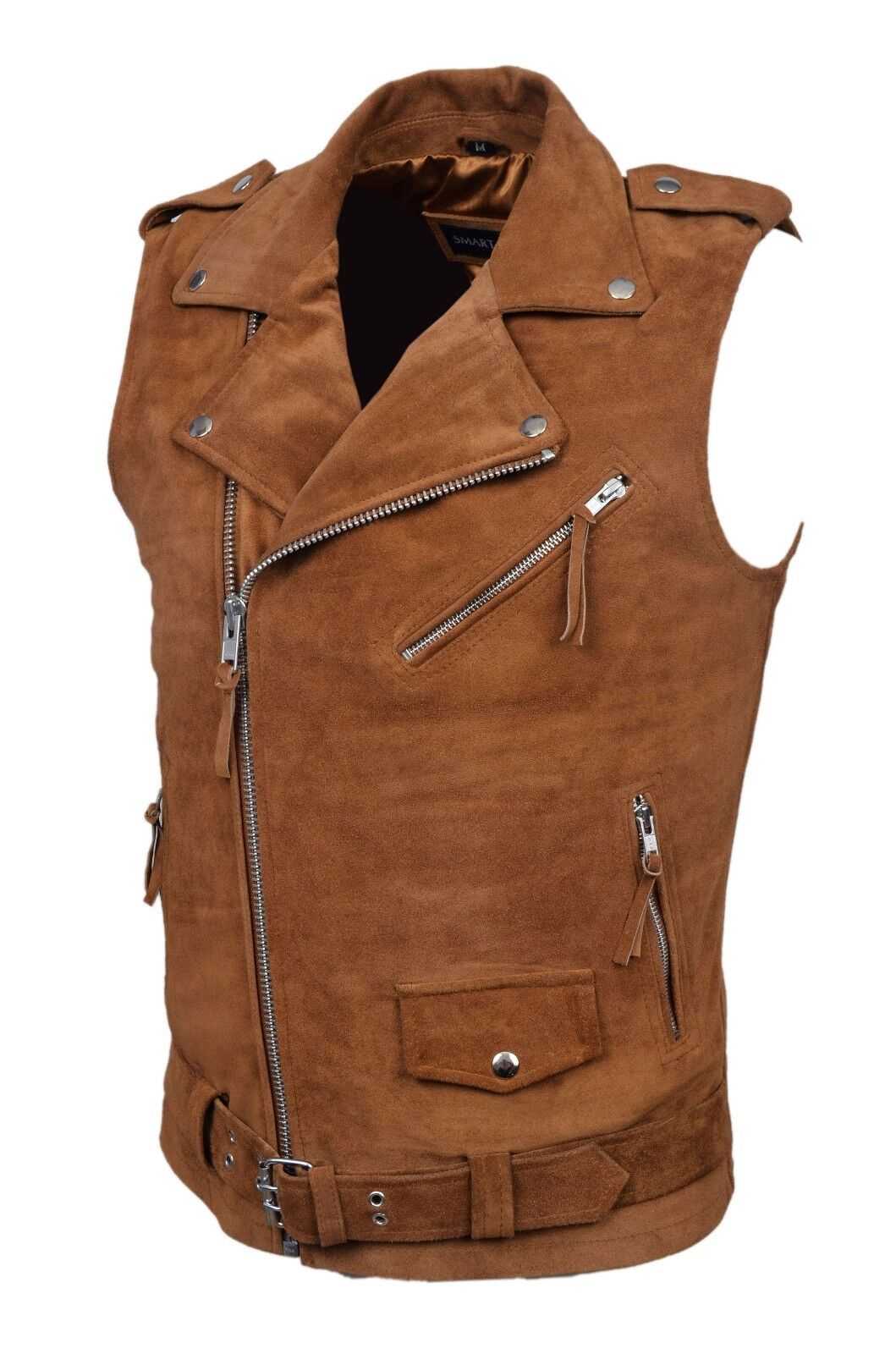 Biker Steam Punk - Suede Leather Waistcoat