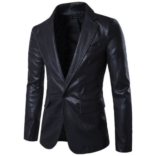 Lapel Blazer Nightclub Wear One Buttons Casual