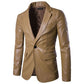 Lapel Blazer Nightclub Wear One Buttons Casual