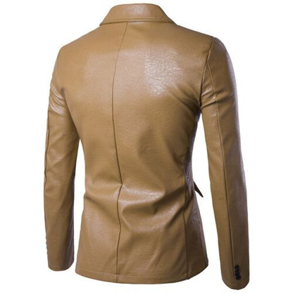 Lapel Blazer Nightclub Wear One Buttons Casual