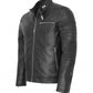 Men's Stylish Black Biker Fashion Leather Jacket