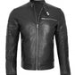 Men's Stylish Black Biker Fashion Leather Jacket