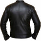 Men's Black Bike Hunt Leather Jacket