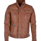 Men's Seven Pocket Biker Leather Jacket