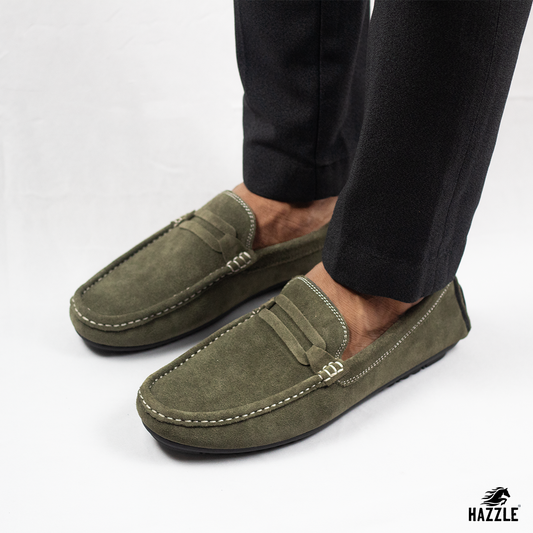 Suede Olive Loafer