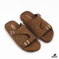 Suede Sandal - Double Belt