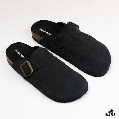 TEXAS - Black | Imported Leather Sandal