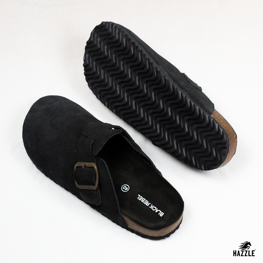 TEXAS - Black | Imported Leather Sandal