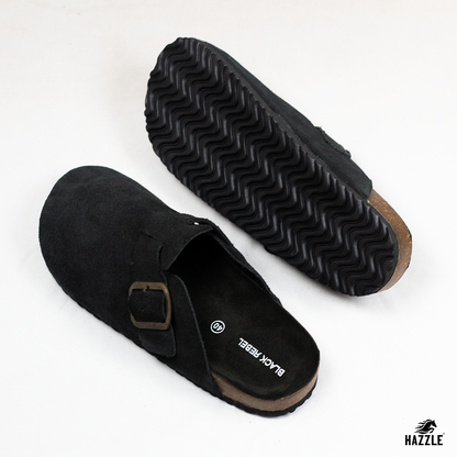 TEXAS - Black | Imported Leather Sandal