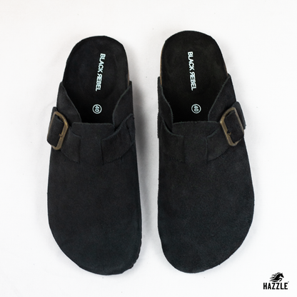 TEXAS - Black | Imported Leather Sandal