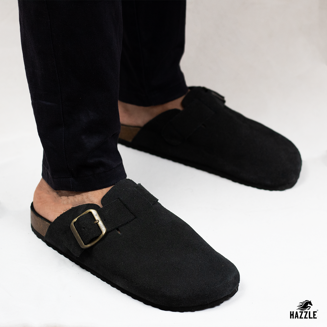 TEXAS - Black | Imported Leather Sandal