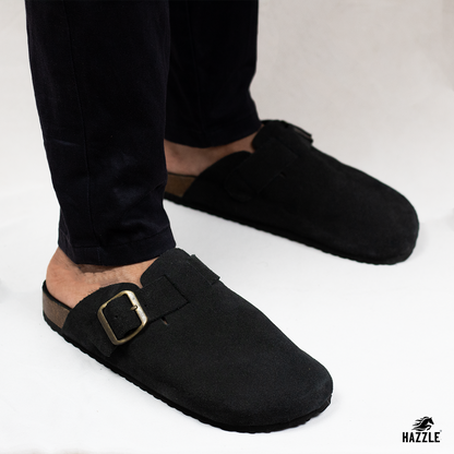 TEXAS - Black | Imported Leather Sandal