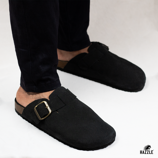 TEXAS - Black | Imported Leather Sandal