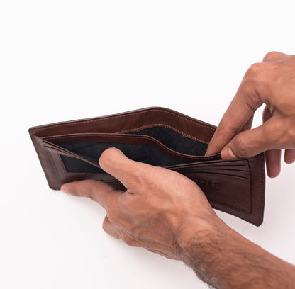Crocodile Wallet  Short - Chocolate
