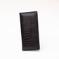 Crocodile Wallet Long - Black